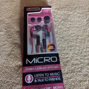Sentry Digital Stereo Headphones MICRO- BUDS Red by Sentry Industries Inc. New